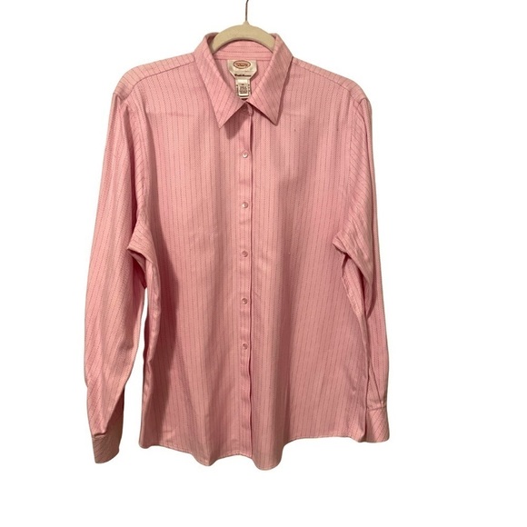 Talbots Tops - Talbots Women’s Striped Button Down Shirt Size 14